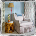 Scalloped Lampshade in Water Hyacinth
