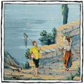 Panoramic Wallpaper Panel in Custom Frame - Landscape from Lago di Garda by Dufour