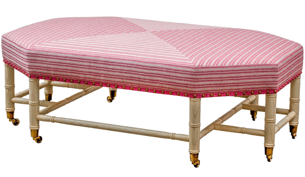 Bright Stripe Mini Ottoman