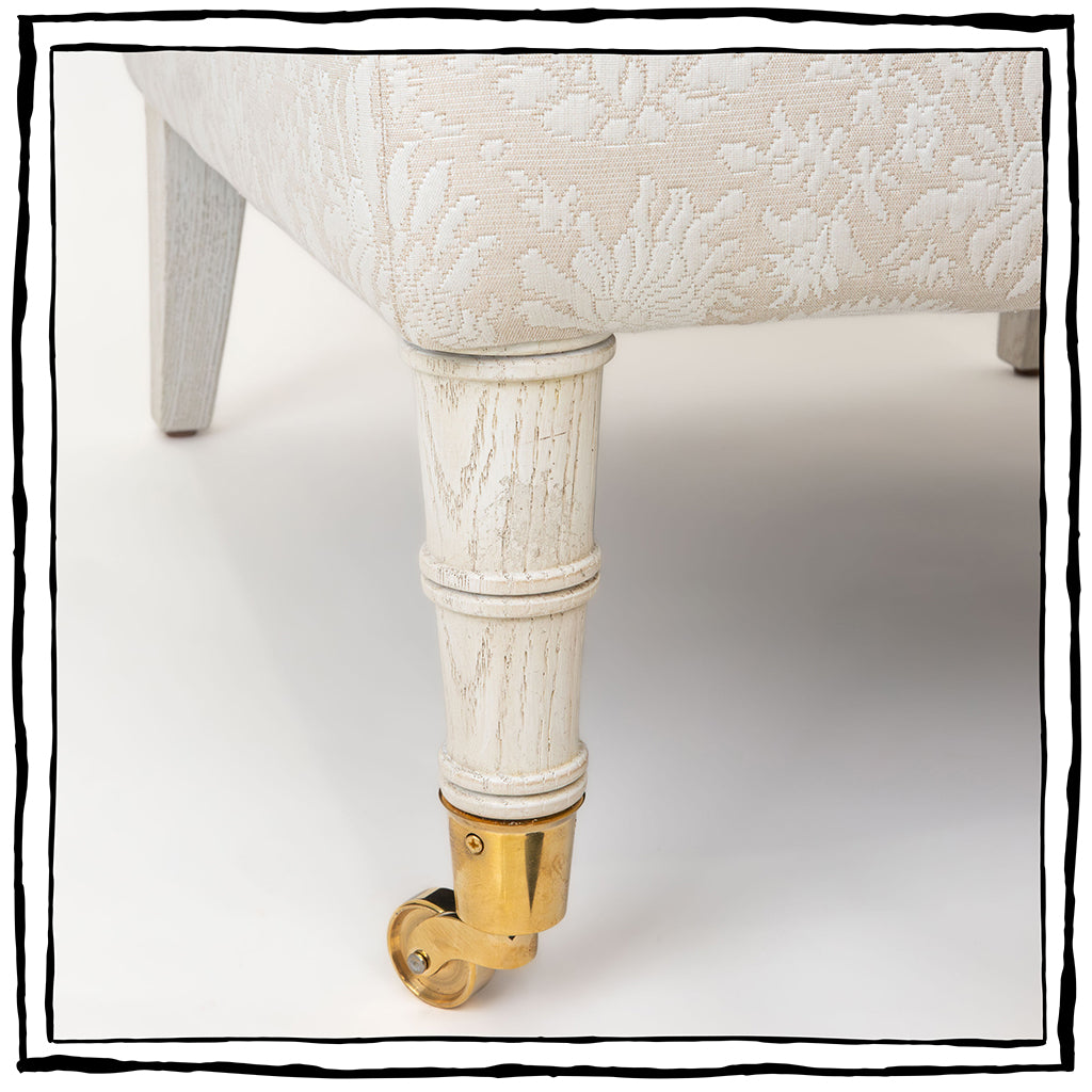 Brighton Slipper Chair in Manali Parchment