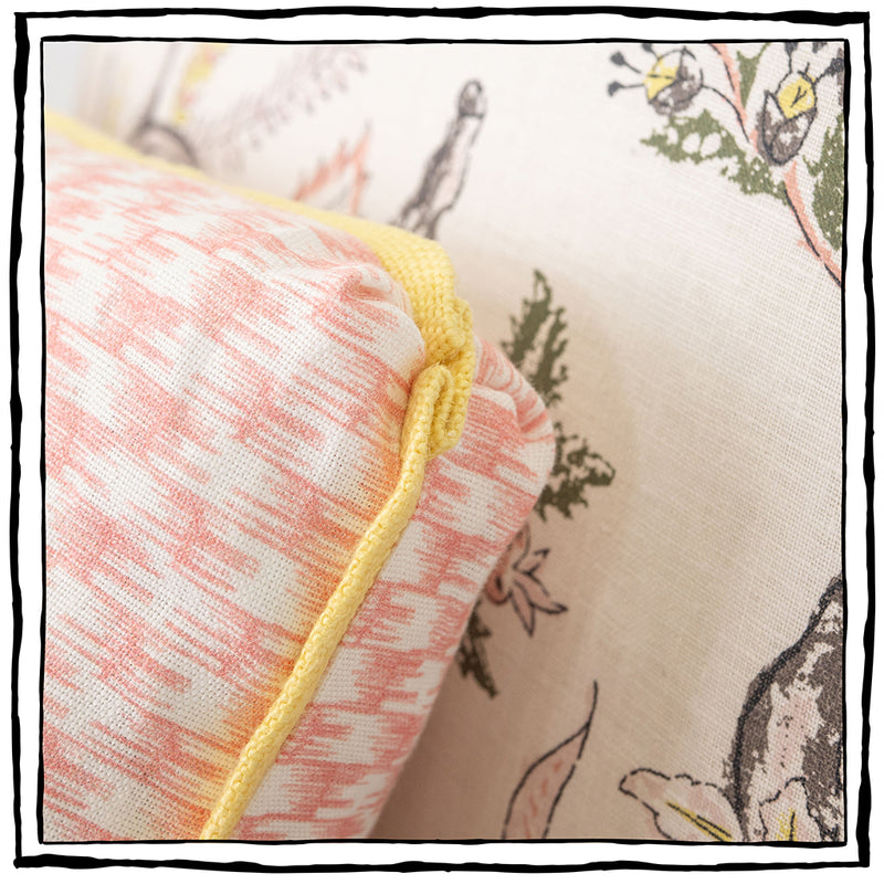 Brighton Slipper Chair In Palampore In Salmon And Roman