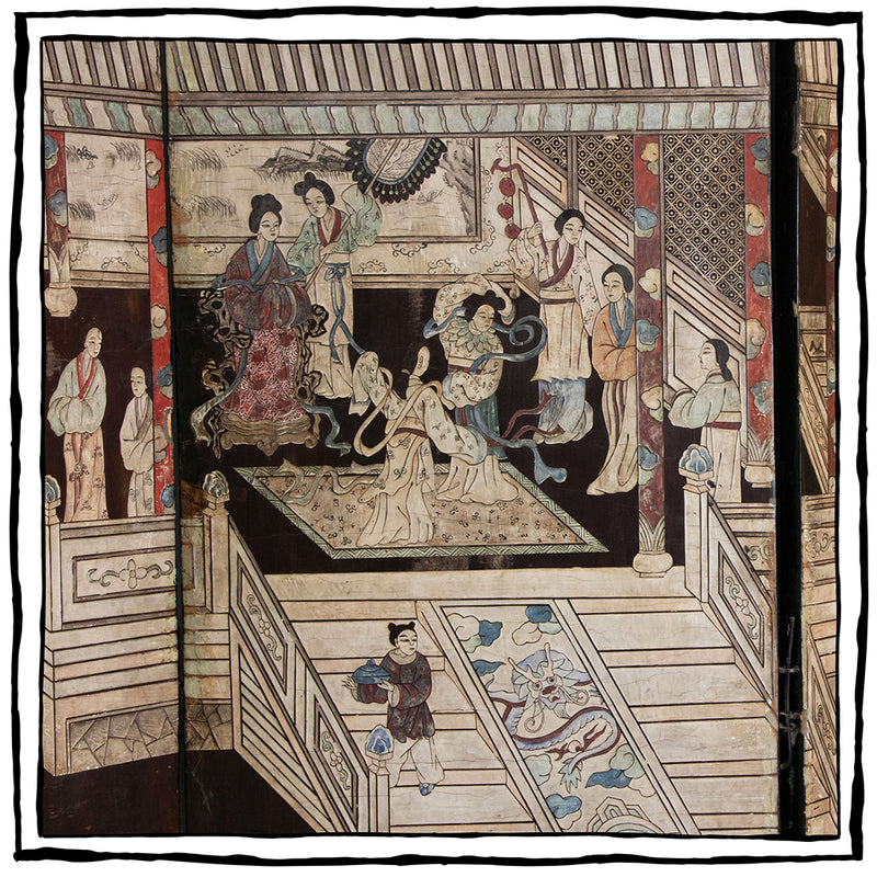 19th Century Chinese Coromandel Twelve-Panel Screen