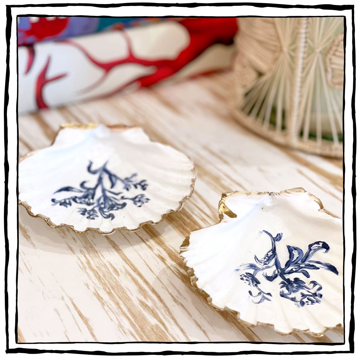 Hand-Painted Seashells