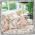 Lancaster Sofa in Palampore in Salmon and Roman