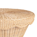 Rattan Hourglass Side Table
