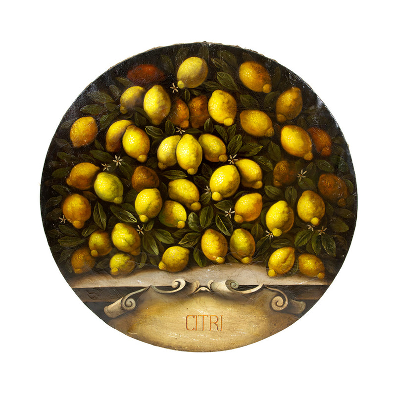 A Pair of Still Life Paintings with Lemons and Oranges