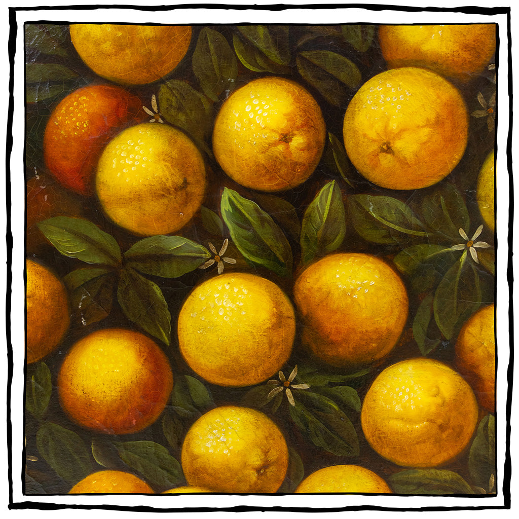 A Pair of Still Life Paintings with Lemons and Oranges