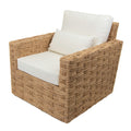 Pair of Woven Seagrass Armchairs