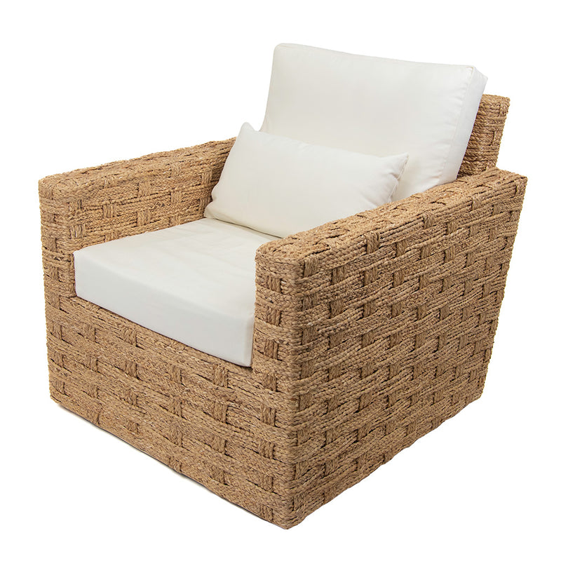Pair of Woven Seagrass Armchairs