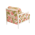Faux Bamboo Fretwork Sofa, Chair, and Ottoman