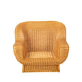 Pair of Oversized Rattan Lounge Chairs