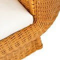 Pair of Oversized Rattan Lounge Chairs
