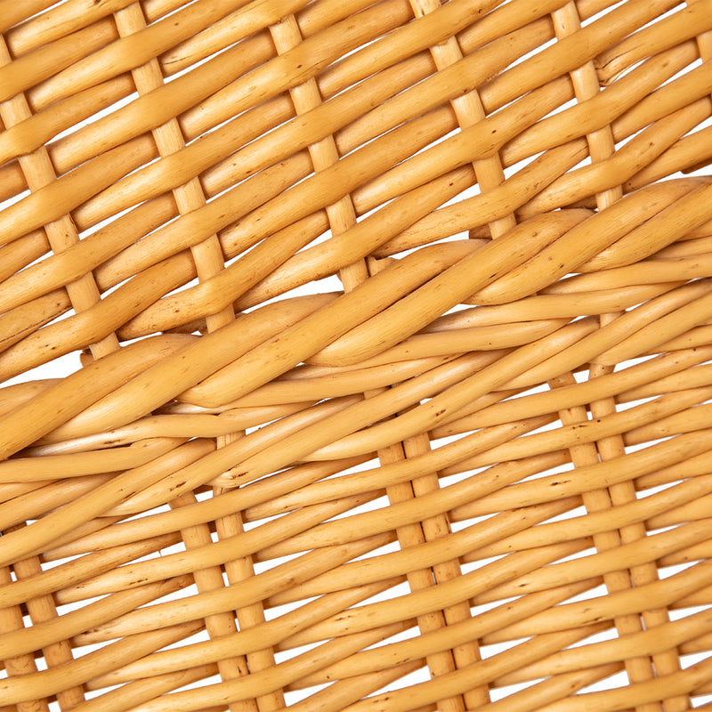 Pair of Oversized Rattan Lounge Chairs