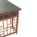 Lacquered Bamboo Chinoiserie Desk