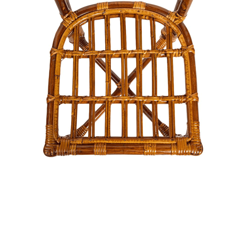 Pair of Vintage Bielecky Rattan and Wicker Chairs with Woven Seat