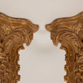 A Pair of Louis XV Style Giltwood Wall Brackets