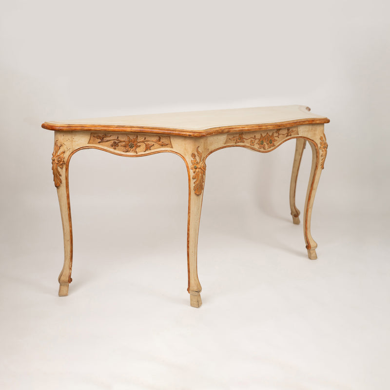 A Rococo-Style Painted Console Table