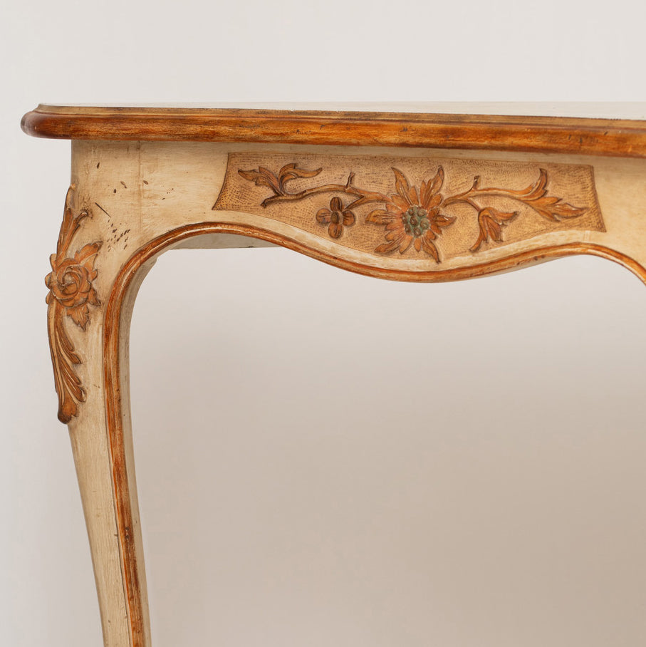 A Rococo-Style Painted Console Table