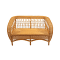 Vintage Bielecky Wicker & Rattan Love Seat