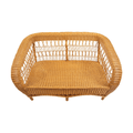 Vintage Bielecky Wicker & Rattan Love Seat