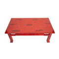 Vintage Red Lacquered Coffee Table by Ernest C. Masi, c.1960