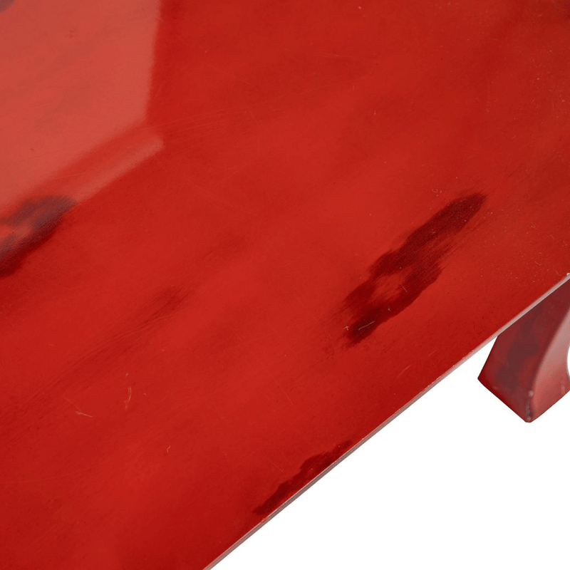 Vintage Red Lacquered Coffee Table by Ernest C. Masi, c.1960