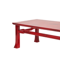 Vintage Red Lacquered Coffee Table by Ernest C. Masi, c.1960