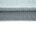 Vintage Wicker Settee in Sky Blue