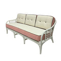 Vintage Painted Rattan Sofa