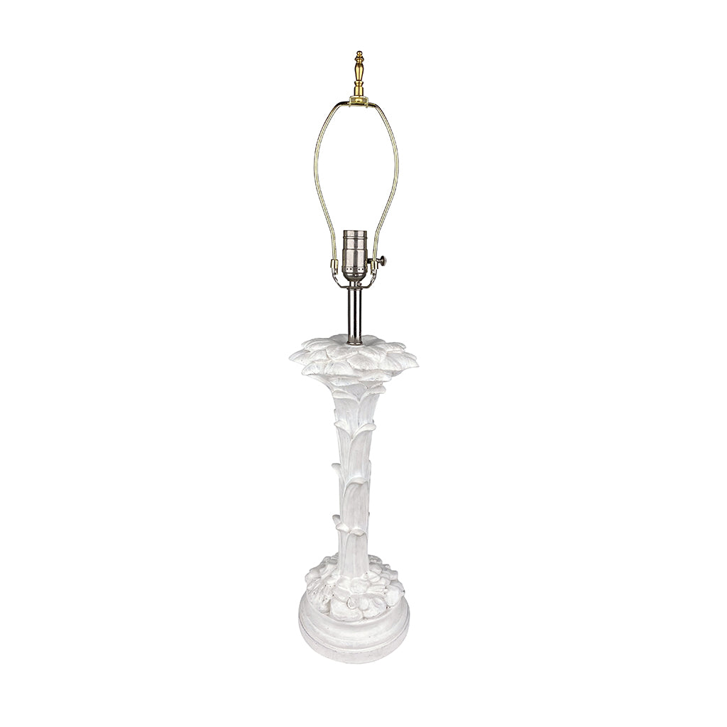 White Plaster Palm Table Lamp by Sirmos