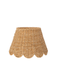 Scalloped Lampshade in Ivory Twisted Seagrass
