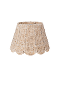 Scalloped Lampshade in Ivory Twisted Seagrass