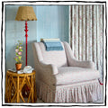 Scalloped Lampshade in Ivory Twisted Seagrass