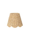 Scalloped Lampshade in Ivory Twisted Seagrass