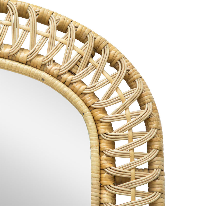 Rattan Arch Mirror
