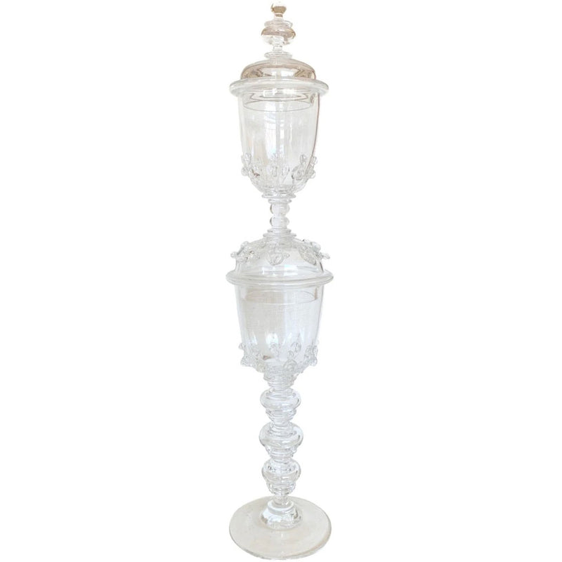 Casa Branca Belgian Hand Blown Clear Glass Wedding Goblet