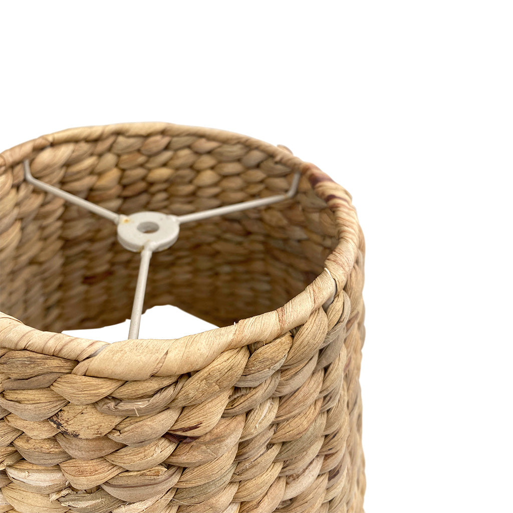 Scalloped Lampshade in Water Hyacinth