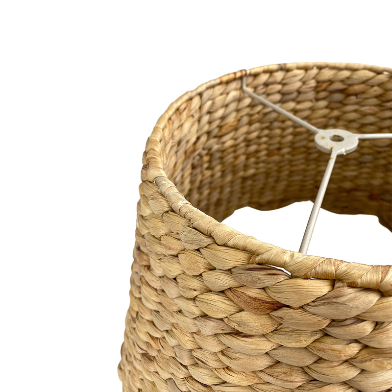 Scalloped Lampshade in Water Hyacinth