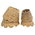 Scalloped Lampshade in Water Hyacinth