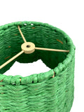 Scalloped Lampshade in Green Twisted Rope