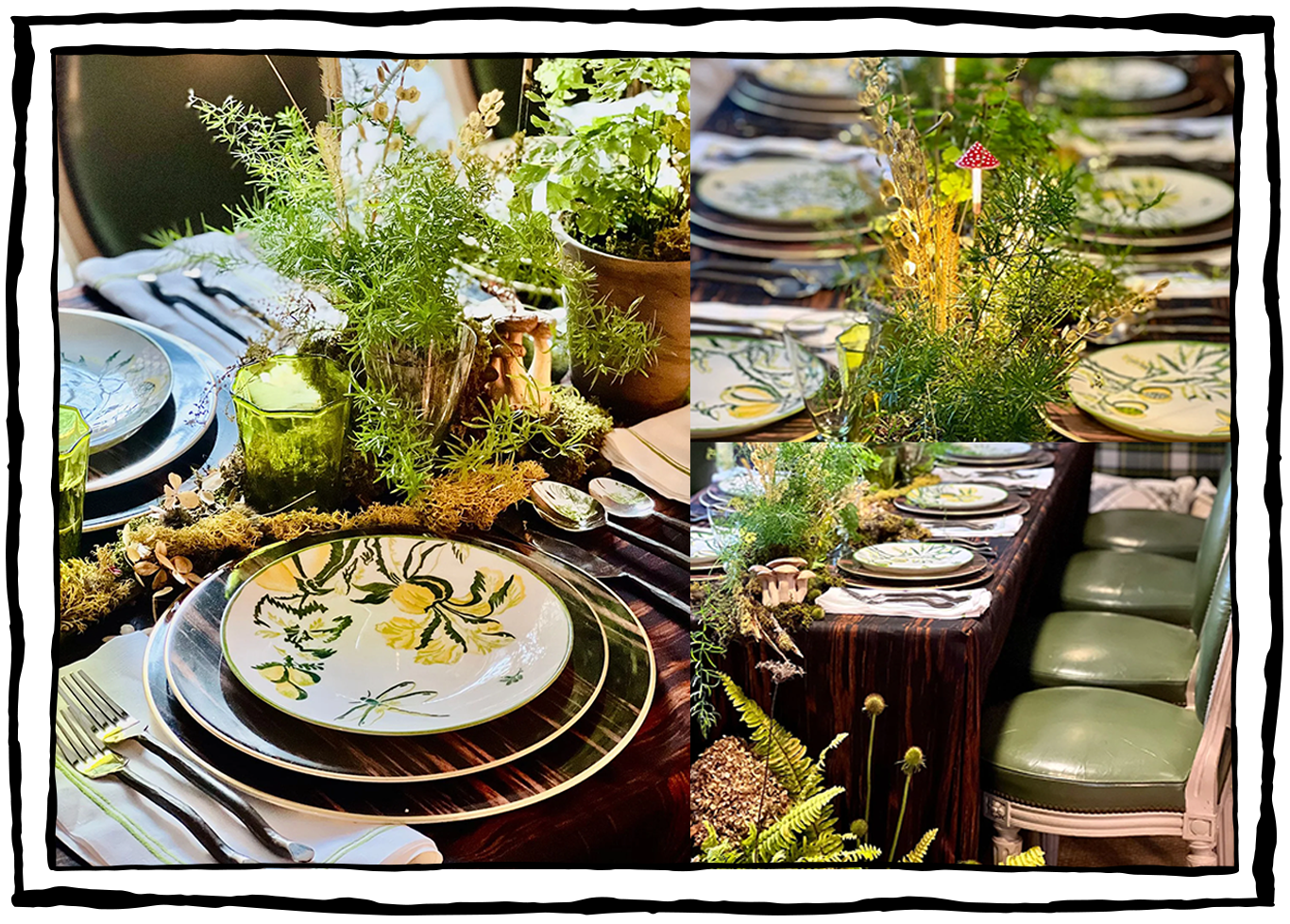 Mossy Tablescape