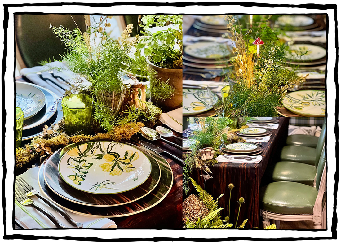 Mossy Tablescape