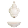 Vintage White Faience Fountain by Jean Roger