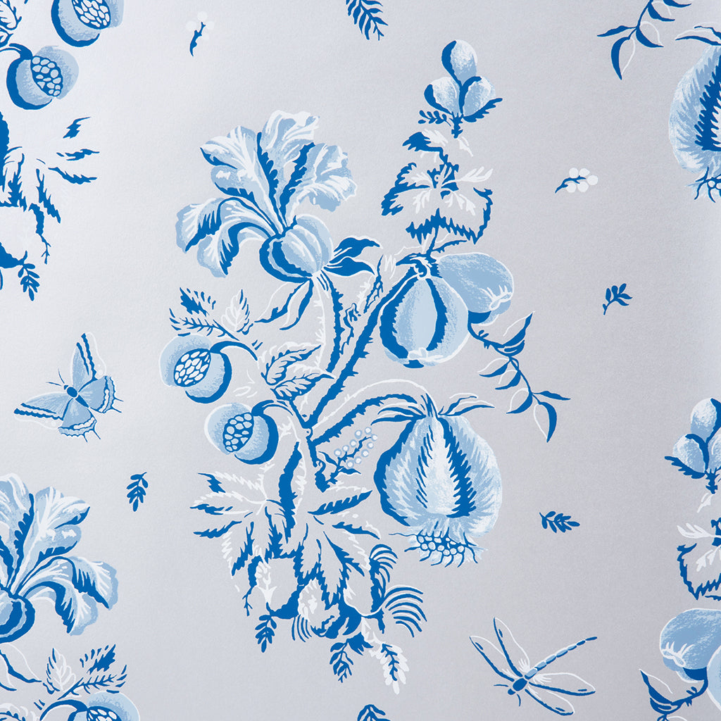 Nantes - Silver & French (Wallpaper Memo)