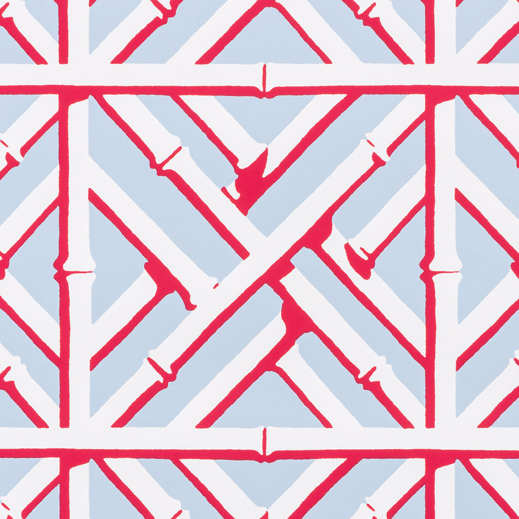 Bambù - Sky & Coral (Wallpaper Memo)