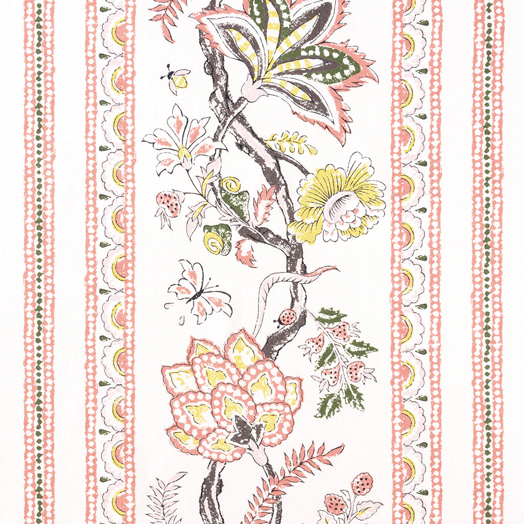 Palampore Stripe - Salmon & Roman (Memo)