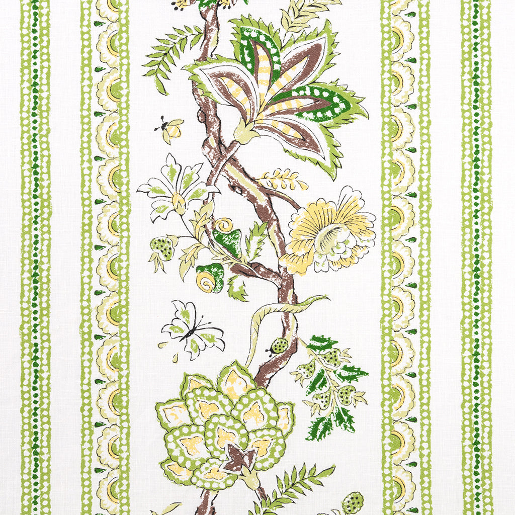 Palampore Stripe - Saffron & Tennis (Memo)