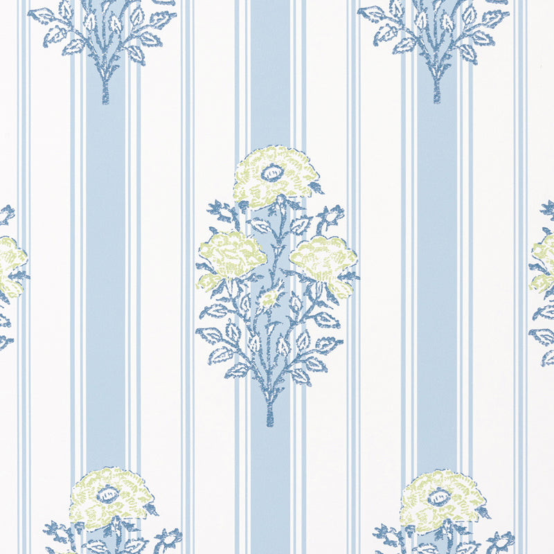 Rosa Rigata - Sky & Celery (Wallpaper Memo)