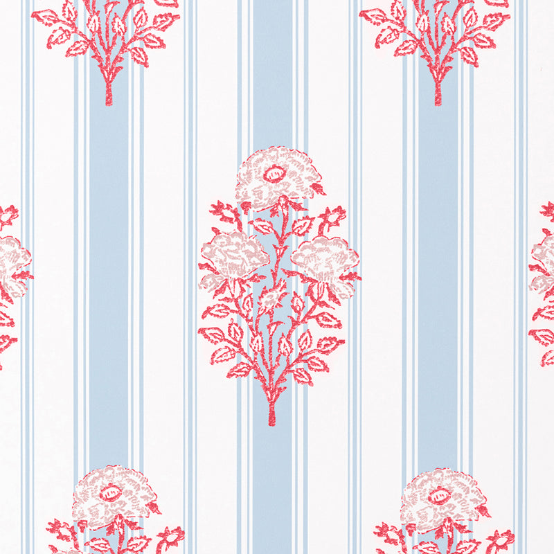 Rosa Rigata - Sky & Coral (Wallpaper Memo)