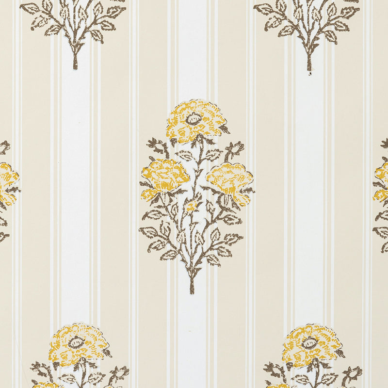 Rosa Rigata - Saffron & Sable (Wallpaper Memo)